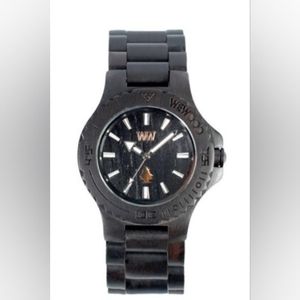 WeWood Chrono - 100% Natural Wood Watch- Dark Brown Round